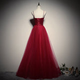 Red Birthday Party Evening Dress Long Formal Dresses