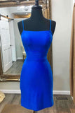 Sexy Tight Royal Blue Short Homecoming Dresses